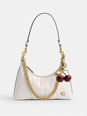 ✨🐰 Authentic Coach Juliet Shoulder Bag 25
With Quilting - Chalk White 🐈 🤍